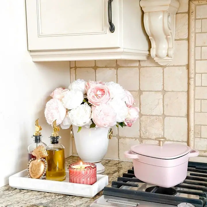 Rose Glass Jar Candle