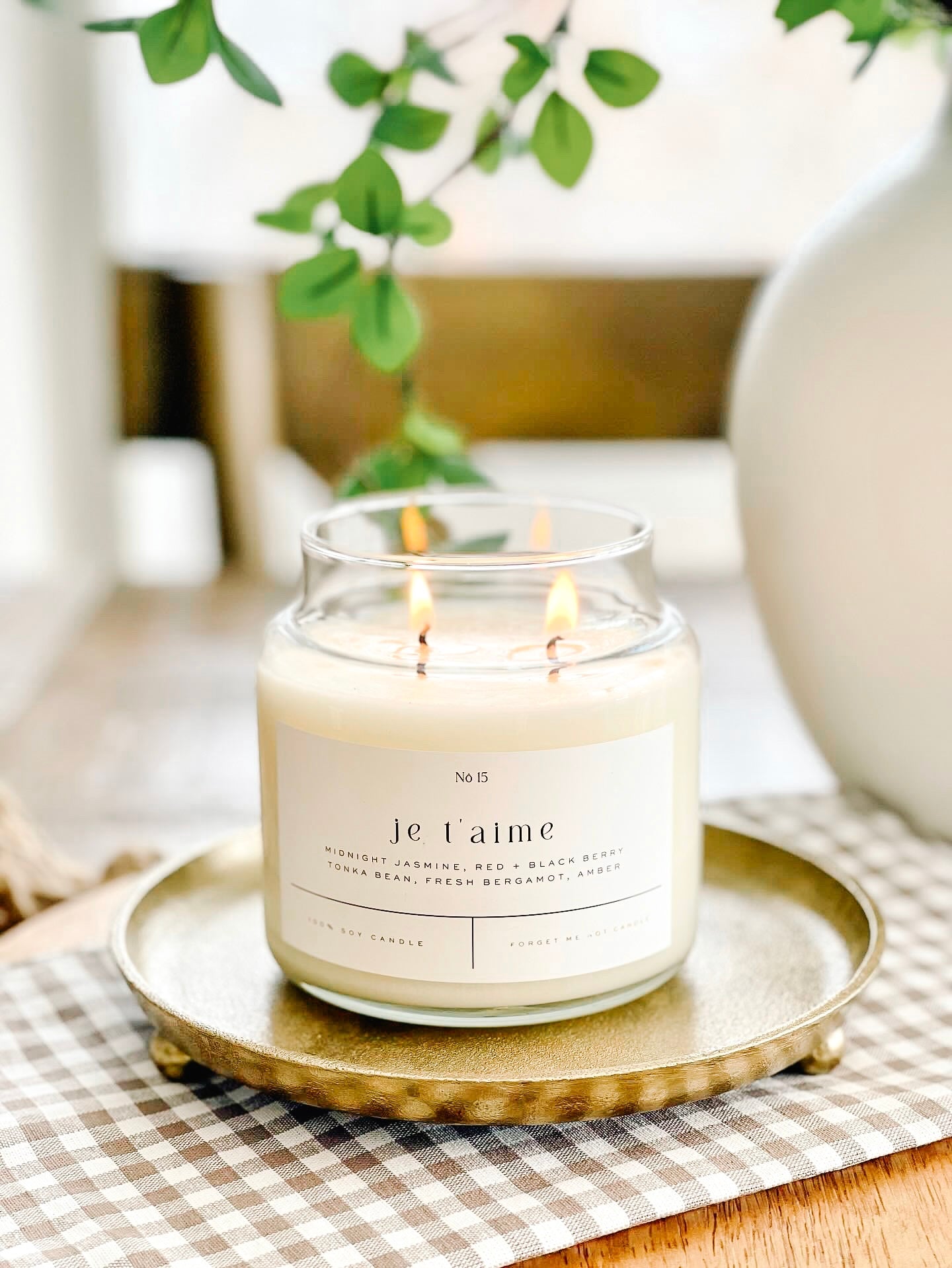 Je T'aime 22 oz Glass Candle – Sold as Case of 6