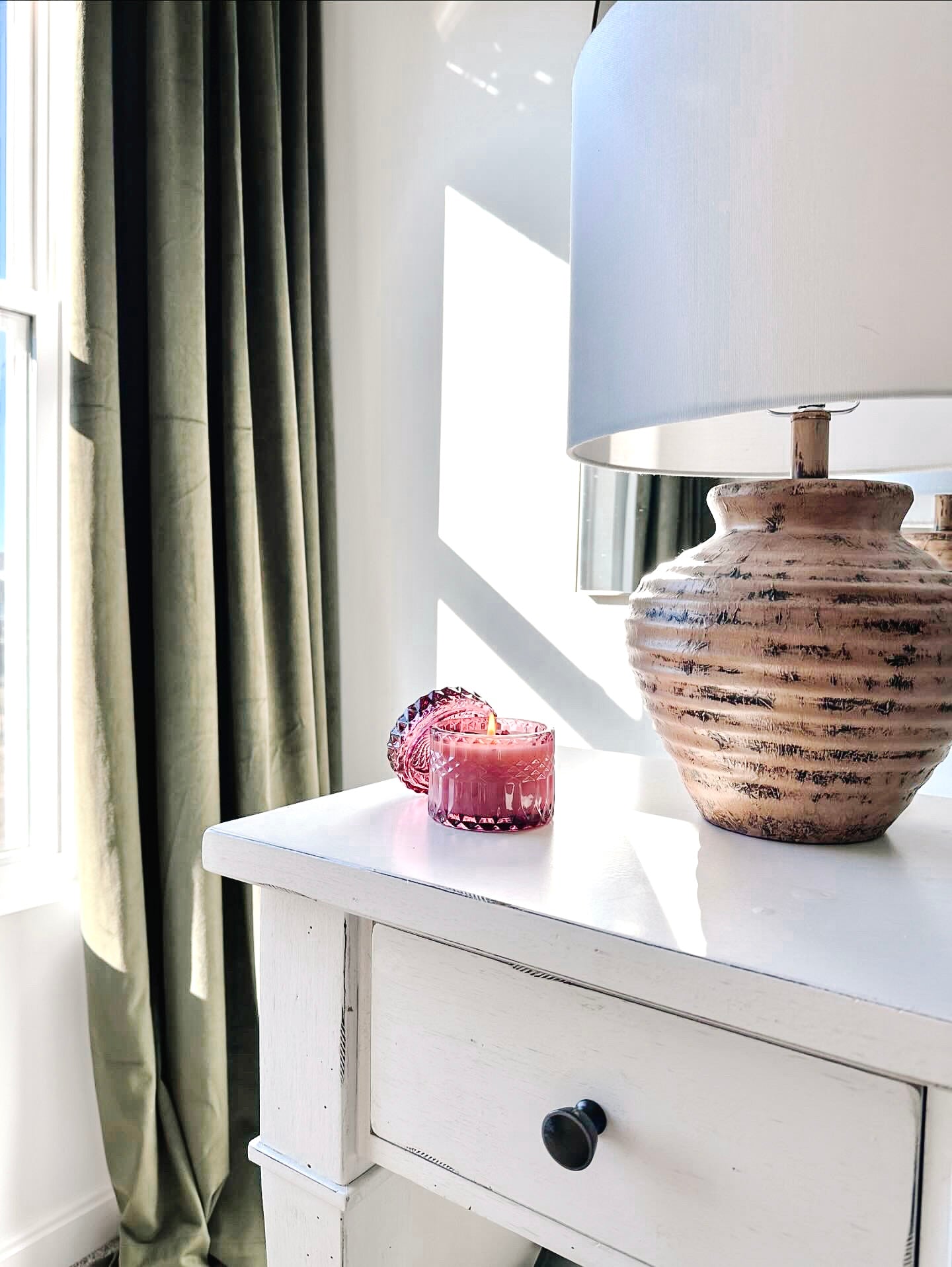 Rose Glass Jar Candle