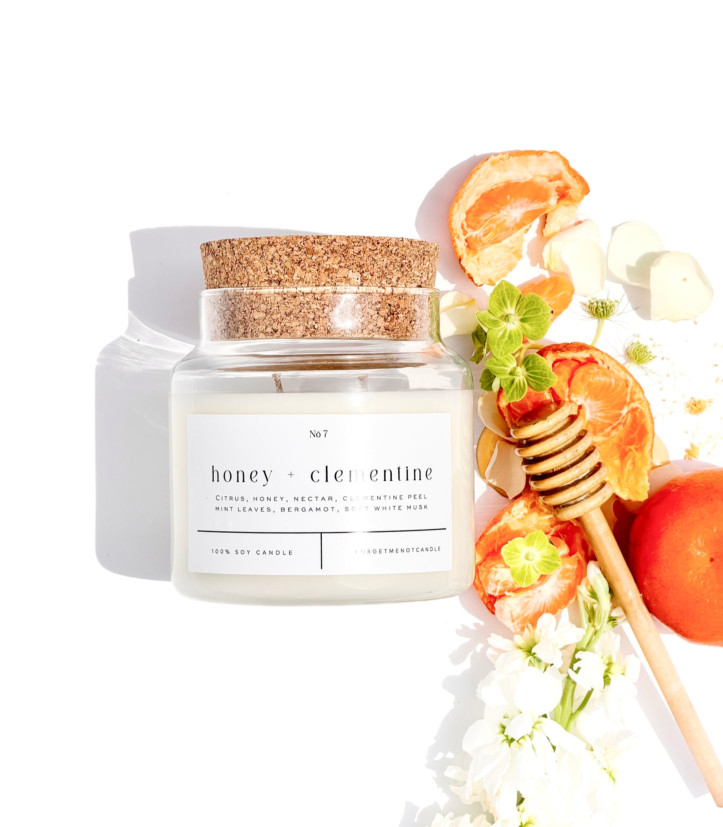 Honey + Clementine 22 oz Glass Candle – Sold as a Case Of 3