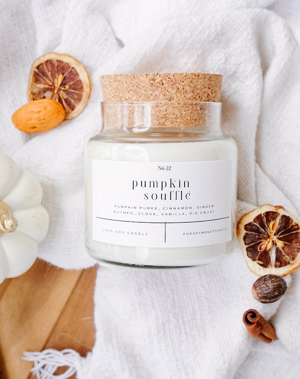Pumpkin Soufflé 22 oz Glass Candle– Sold as a Case Of 3