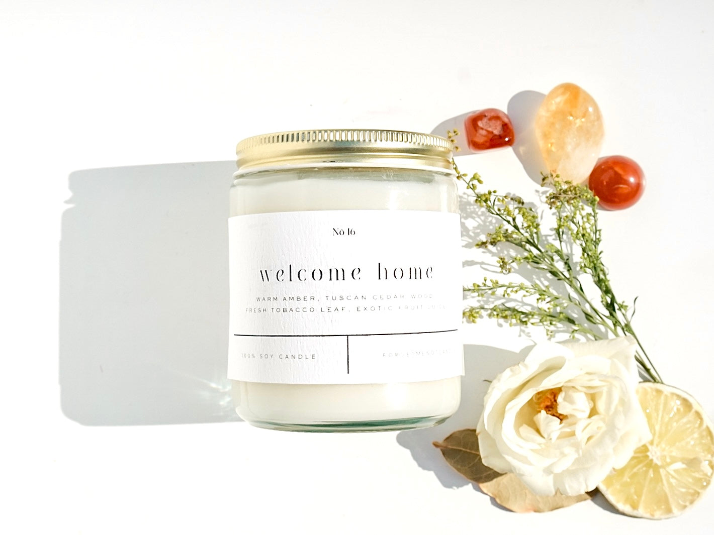 Welcome Home 9 oz Glass Candle - Sold as Case of 6