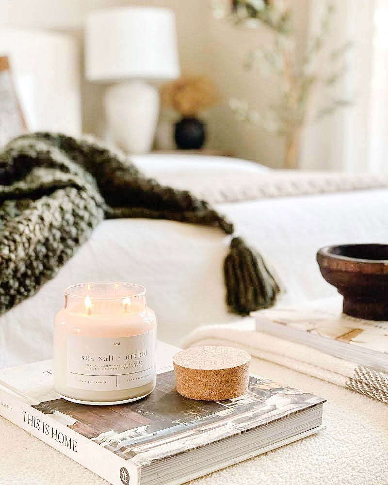 Sea Salt + Orchid 22 oz Glass Candle – Sold as a Case Of 3