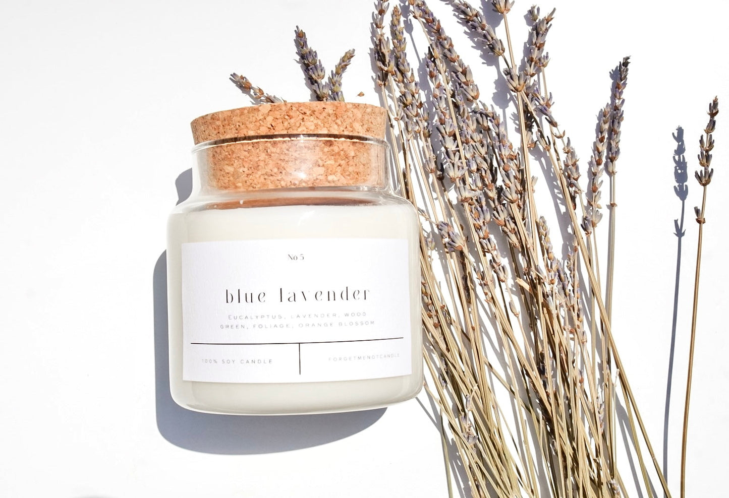 Blue Lavender 22 oz Glass Candle 22 oz Candle – Sold as Case of 6