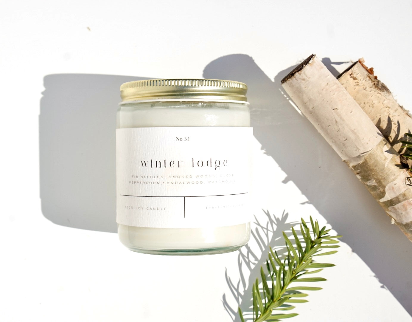 Aspen Lodge 9 oz Glass Candle- Sold as Case of 6
