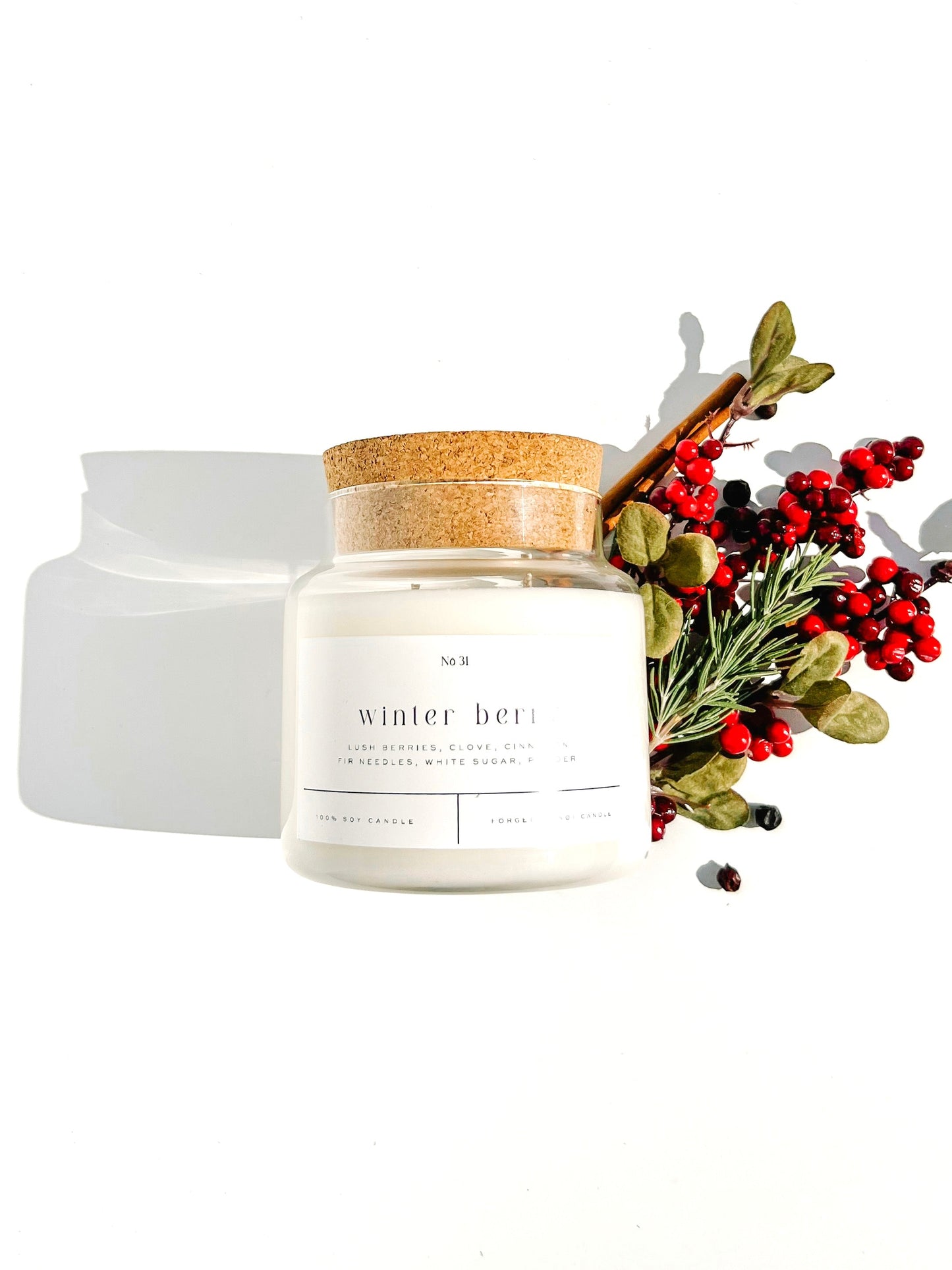 Winter Berry 22 oz Glass 22 oz Candle – Sold as Case of 6