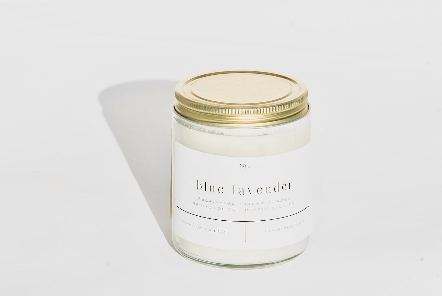 Blue Lavender 9 oz Glass Candle - Sold as Case of 12