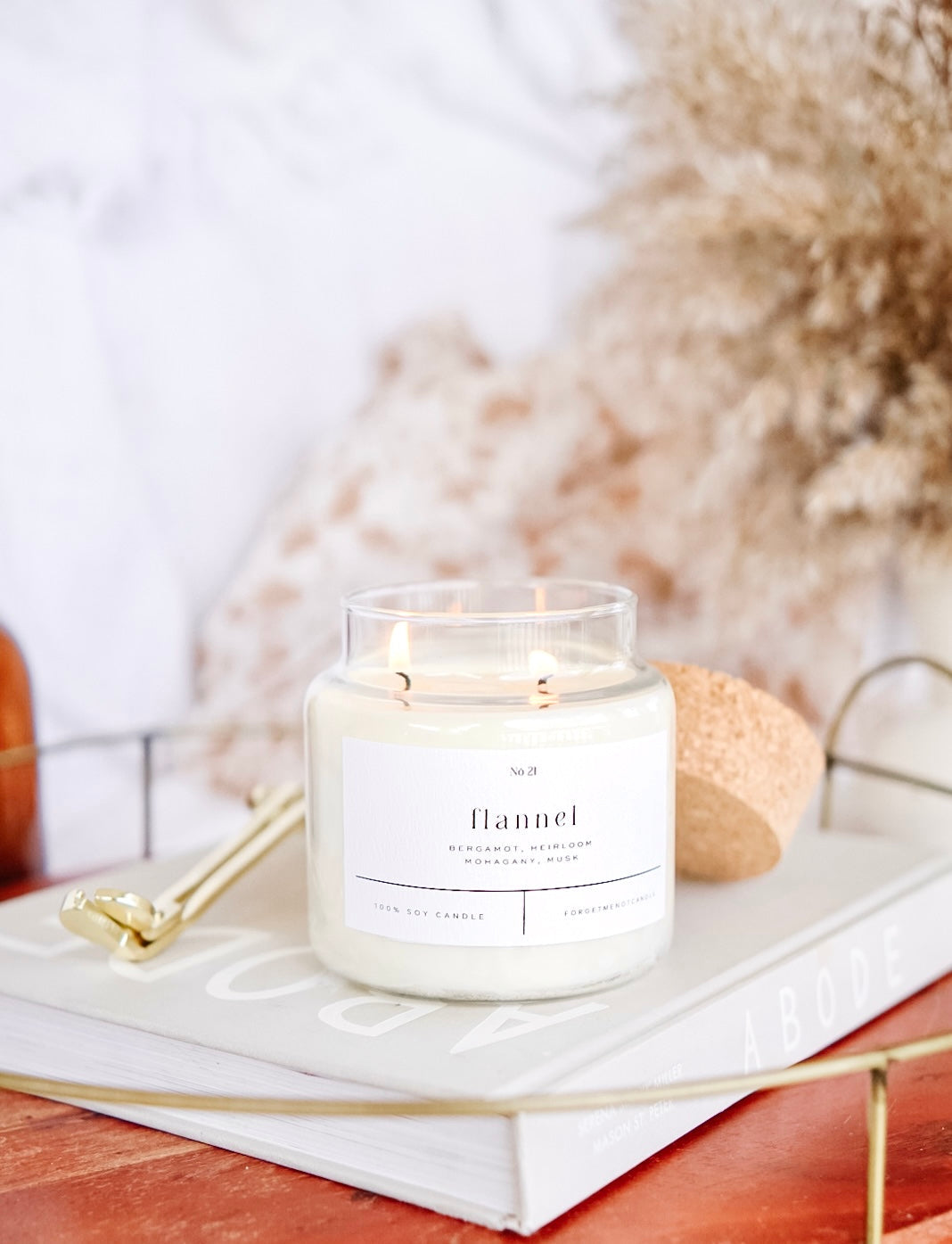 Flannel 22 oz Glass Candle – Sold as a Case Of 3