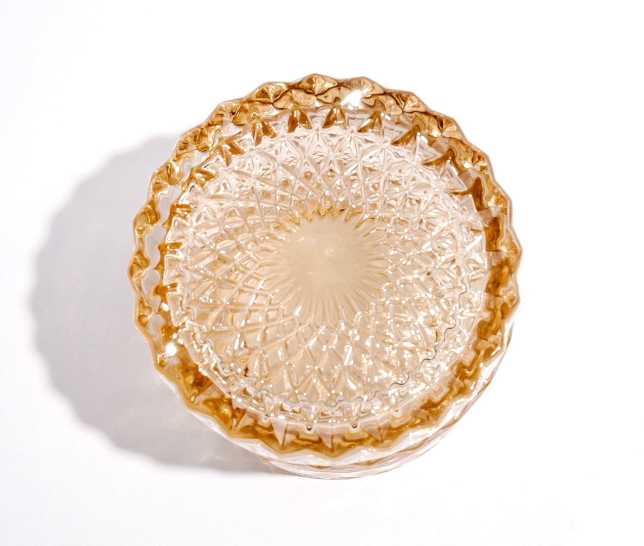 Champagne Amber Glass Jar Candle