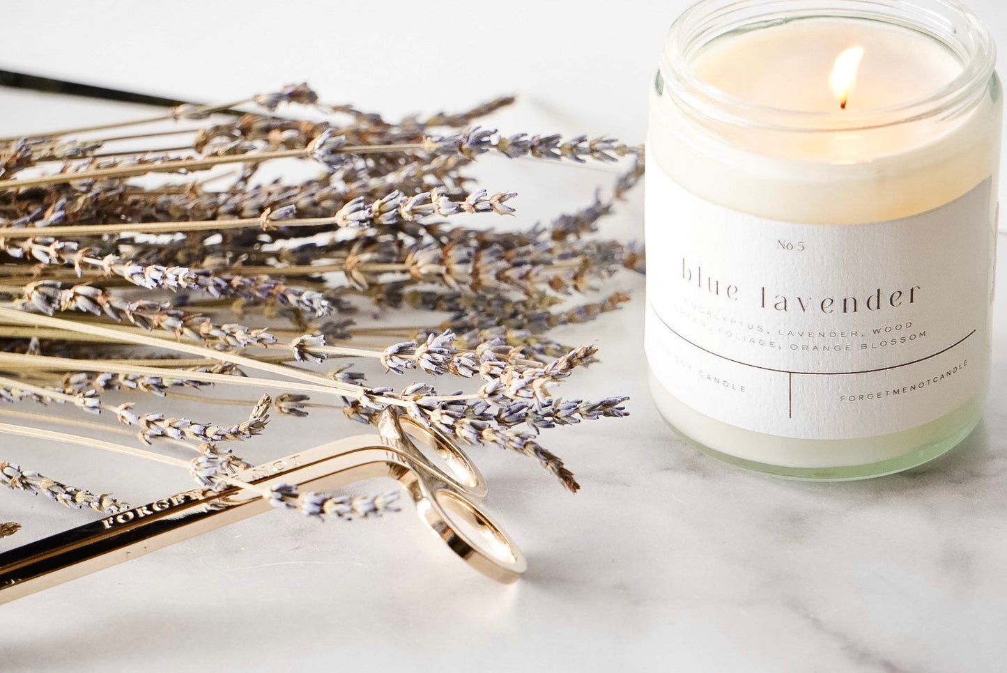 Blue Lavender 9 oz Glass Candle - Sold as Case of 12