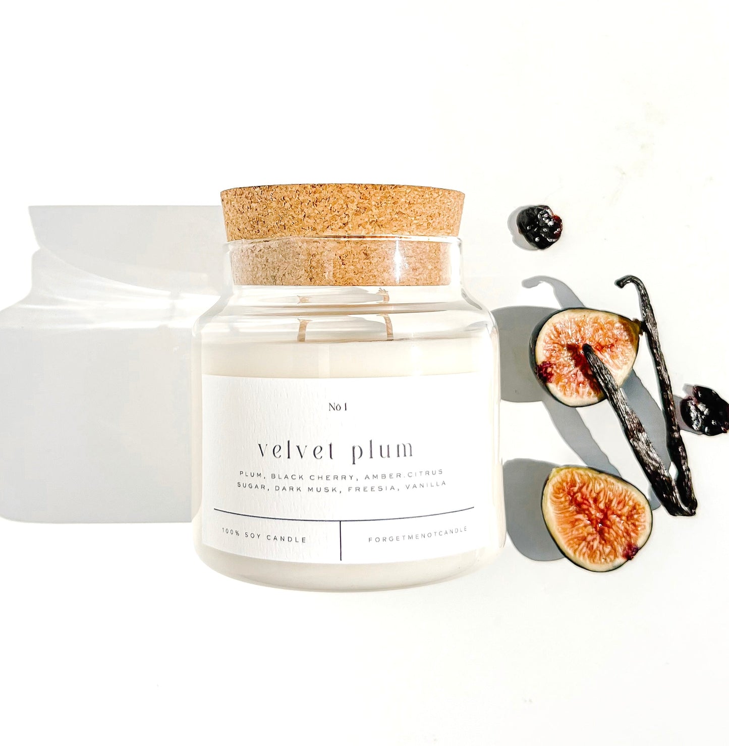 Velvet Plum 22 oz Glass Candle – Sold as a Case Of 3