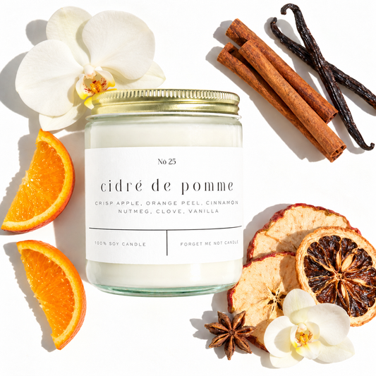 Cidre De Pomme 9 oz Glass Candle - Sold as Case of 6
