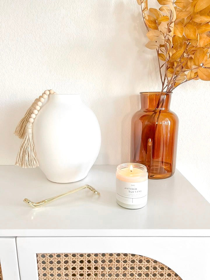 Autumn Harvest 9 oz Glass Candle - Sold as Case of 6