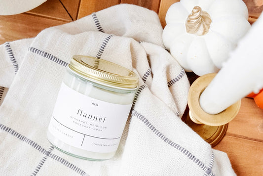 Flannel 9 oz Glass Candle – Sold as Case of 6