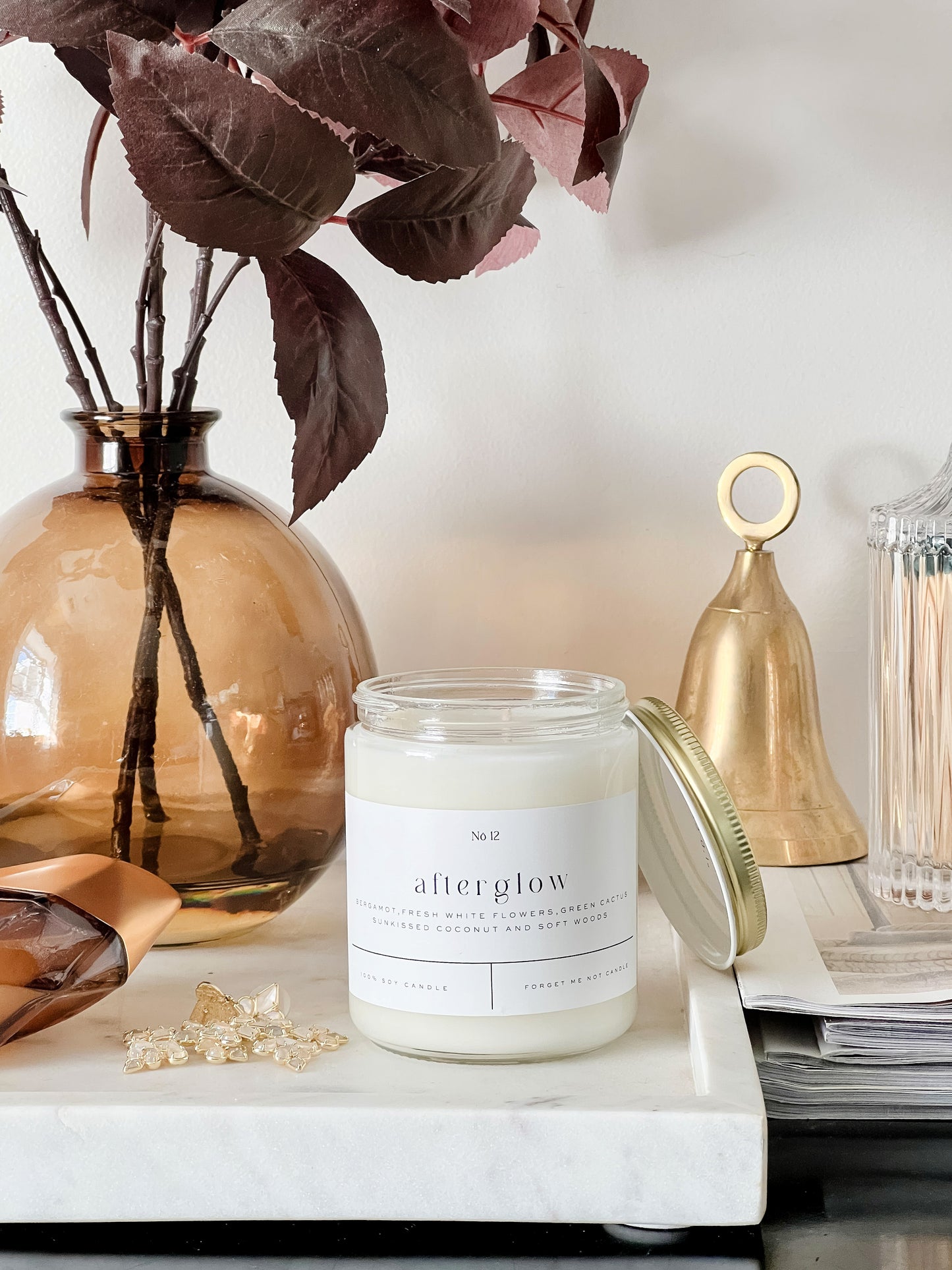 Afterglow 9 oz Glass Candle - Sold as Case of 6