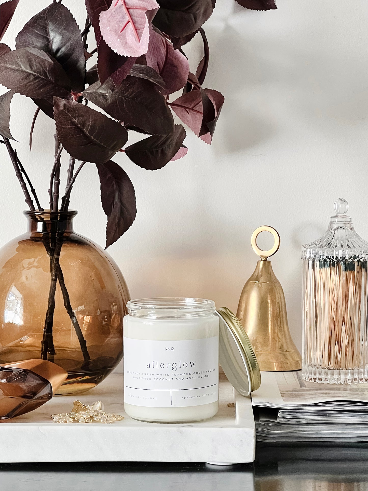 Afterglow 9 oz Glass Candle - Sold as Case of 6