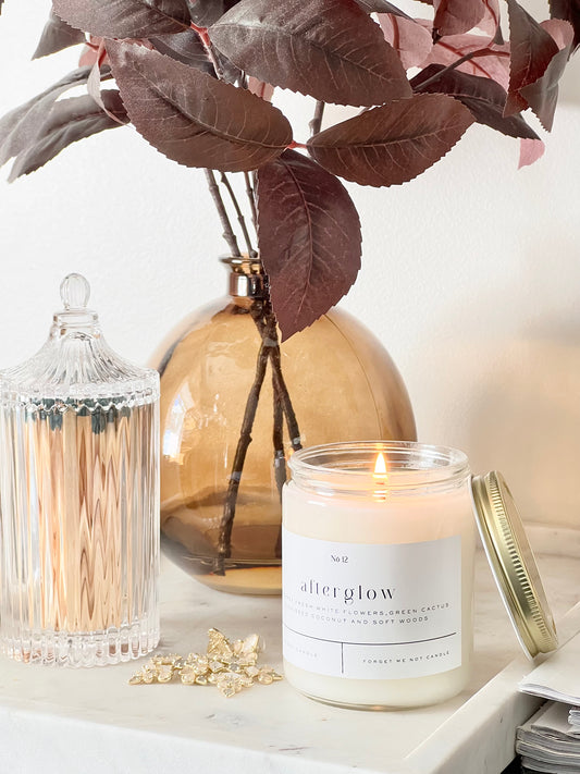 Afterglow 9 oz Glass Candle - Sold as Case of 6