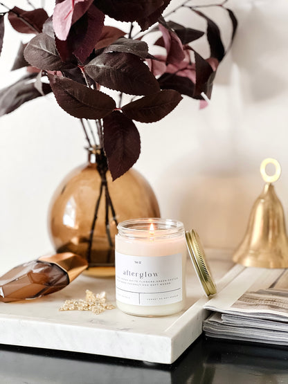 Afterglow 9 oz Glass Candle - Sold as Case of 6