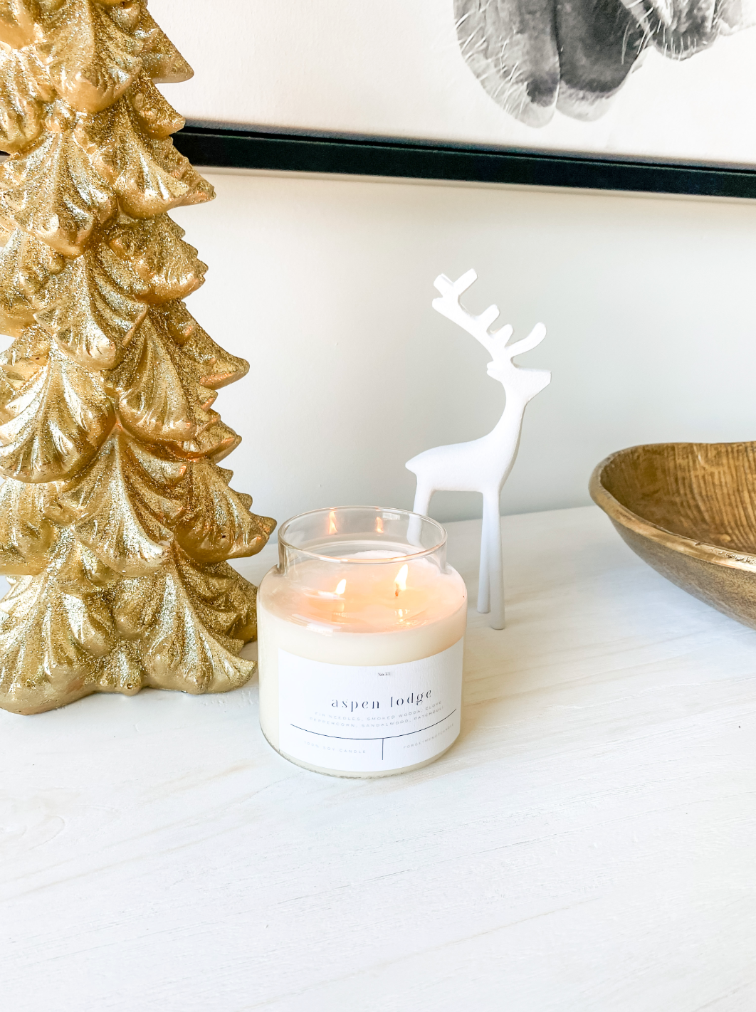 Aspen Lodge 22 oz Glass Candle – Sold as a Case Of 3