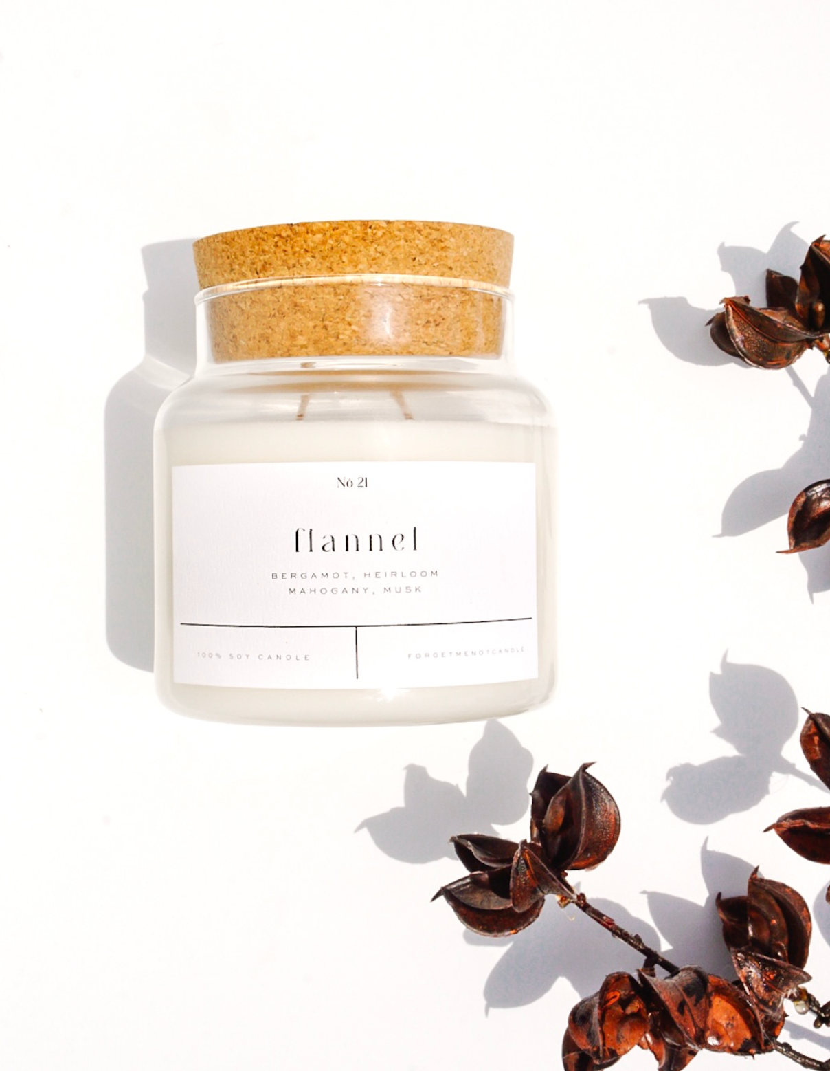 Flannel 22 oz Glass Candle – Sold as a Case Of 3