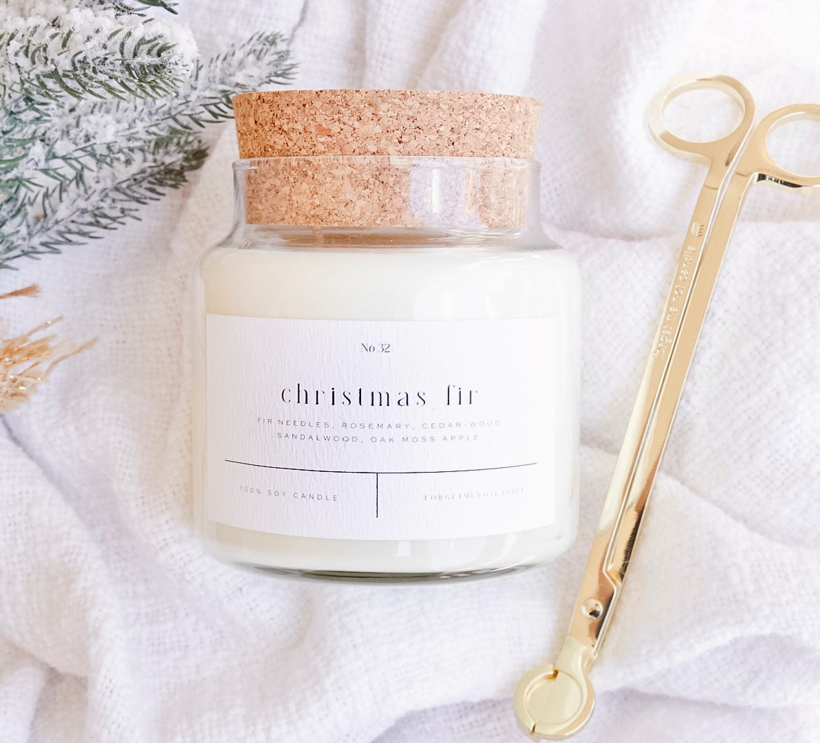 Christmas Fir 22 oz Glass Candle – Sold as a Case Of 3
