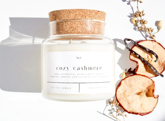 Cozy Cashmere 22 oz Glass Candle