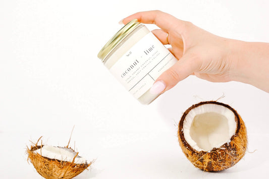 Coconut + Lime 9 oz Glass Candle