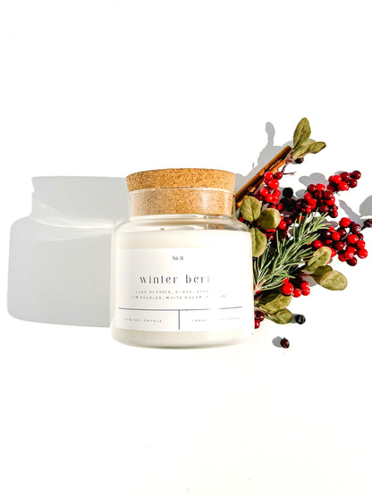 Winter Berry 22 oz Glass 22 oz Candle – Sold as Case of 6