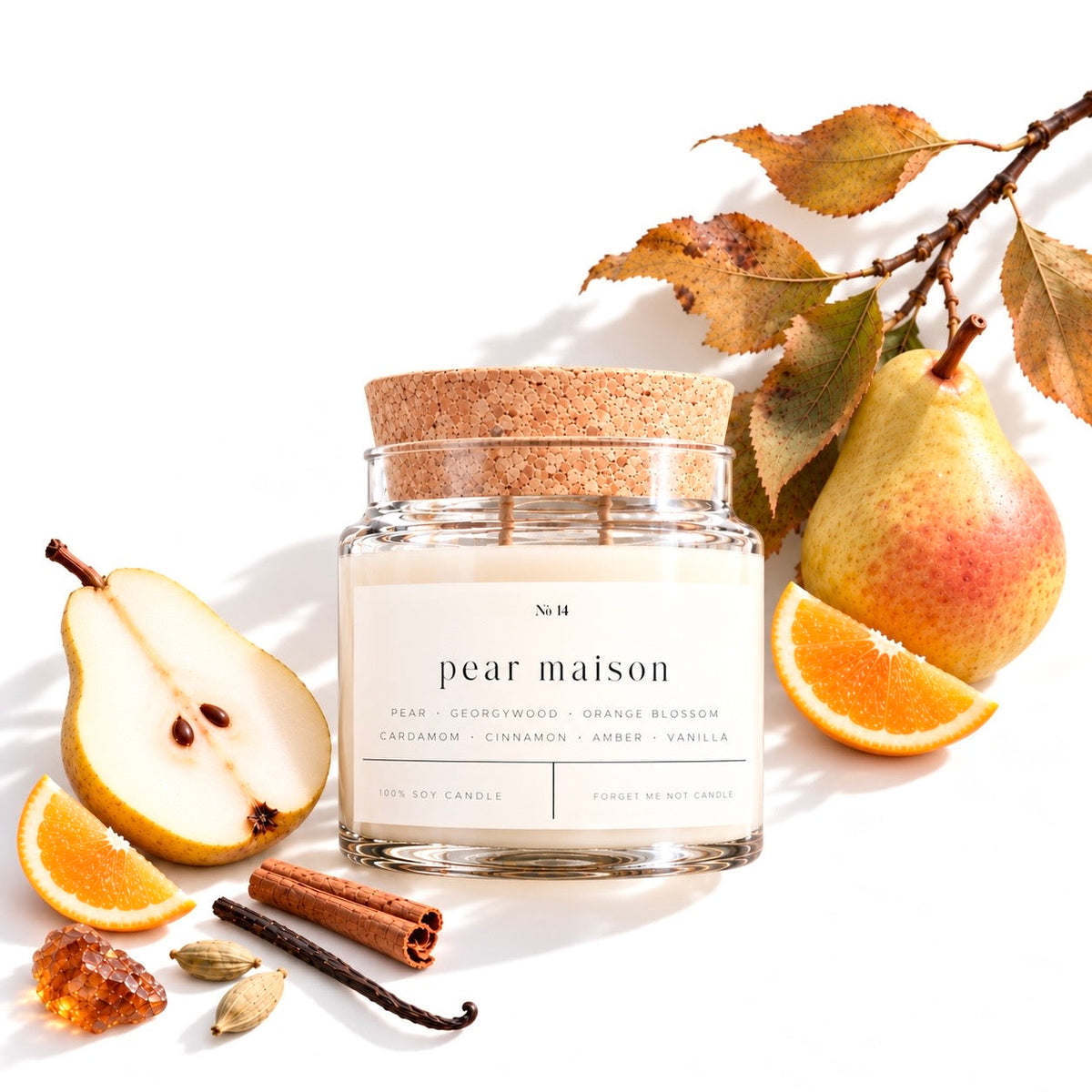Pear Maison 22 oz glass candle
